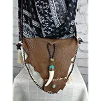 Bolso Western Cuero Blanco Diseño Boho